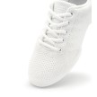 Suny 160 comfortabele Witte Dames Danssneakers met Splitzool met veters