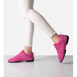 Anna Kern Suny 165 Fuchsia Dames Danssneakers met Splitzool