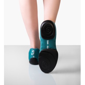 Anna Kern Suny 175 Petrol Dames Danssneakers met Splitzool