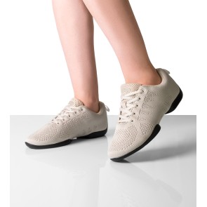 Anna Kern Suny 180 Beige Dames Danssneakers met Splitzool