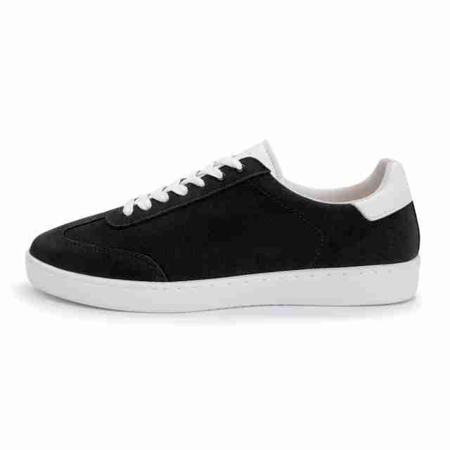 Suny Anna Kern 7415 Geitensuède Zwarte Danssneakers met Volledig Zool