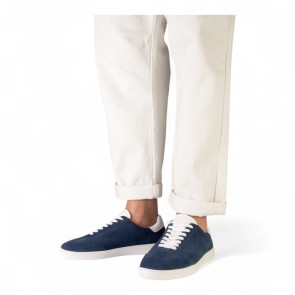 Casual Blauwe heren danssneakers Suny 7405 met veters voor latin en salsa