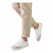 Suny 7420 Suede Wit-Beige Comfortabele Danssneakers met Volledig Zool