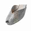 Werner Kern Asta dames dansschoenen zilver brons open peeptoe haaien print