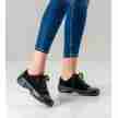 Suny Anna Kern  145 Dames Zwarte Nappa-Nubbuk Danssneakers met Splitzool