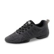 Suny Anna Kern 4050 Knit zwart-grijs Heren Danssneakers met Splitzool